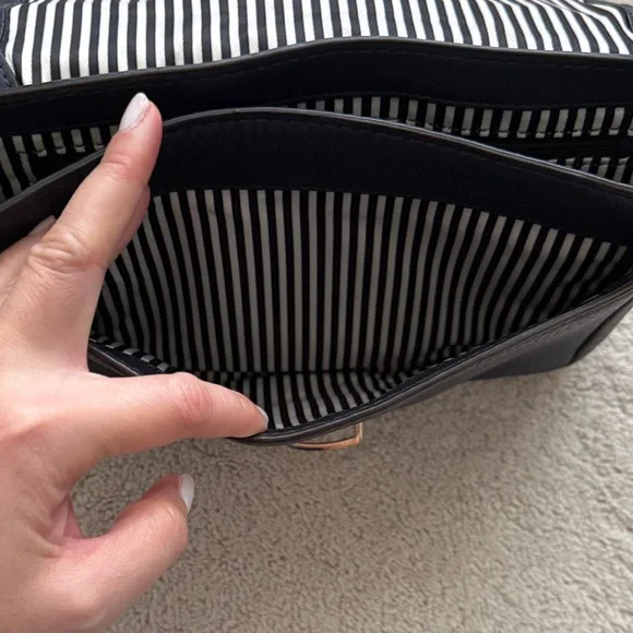 Kate Spade Navy Leather Satchel Bag - Picture 7 of 12